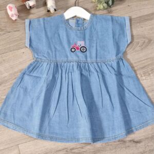 Born To Farm Denim Dress - Childs
